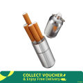 Mini Box Cigarete Case Holder Capsule Portable Aluminum Alloy Waterproof Round Pocket Lighter. 