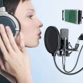 Microphone Boom,Adjustable Suspension Scissor Arm,with Mobile Phone Holder,for Blue ,Snowball and Other Microphones.