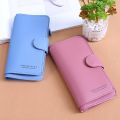 Fashion Women PU Leather Long Wallets Muti-functional Fold Button Purse Card Holder Coin Clutch Bag. 