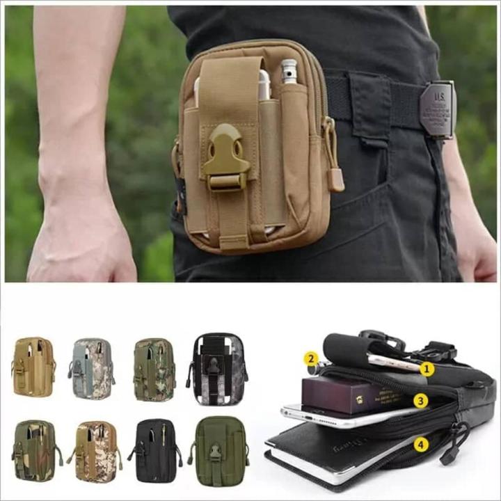 WAIST PACK MEN'S CASUAL BAG TRAVEL PURSE WATERPROOF BELT ZIPPER