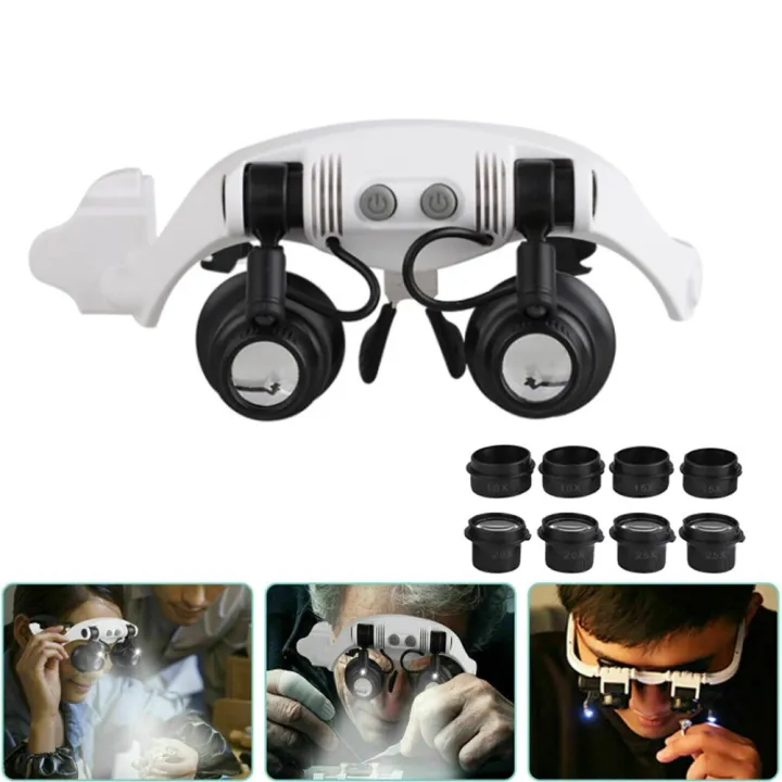 rtable%2010X/15X/20X/25X%20Head%20Wearing%20Magnifier%20Double%20Eye%20Magnifying%20Glasses%20with%20LED%20Light,Jewelry%20Appraisal%20Watch%20Repair%20Tool%20-%20Image%204