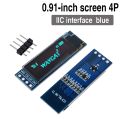 White Yellow Blue color 4Pin 7Pin128X64 OLED LCD LED TFT Display Module For Arduino 0.91 0.95 0.96 I2C IIC Serial new original. 
