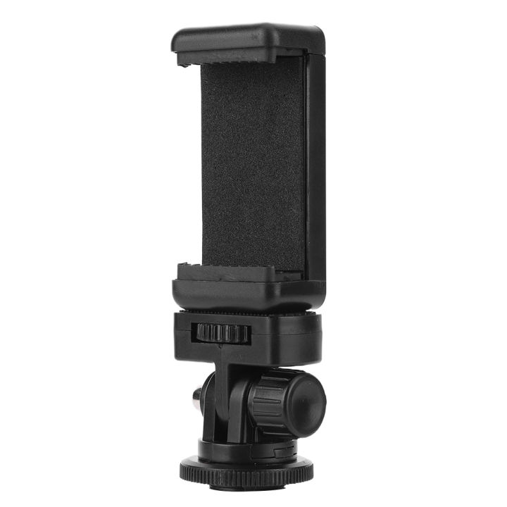 Camera%20Hot%20Shoe%20Phone%20Holder%20with%20Cold%20Shoe%20Mount%20Smartphone%20Clip%20RotateAdjustable%20Clamp%20Holder%20for%20Canon%20Nikon%20Sony%20DSLR%20Camera%20-%20Image%204