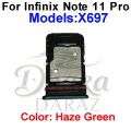 Infinix Note 11 Pro Note 12 Sim Tray Micro SD Card Slot with Sim Ejector Pin Replacement Part. 