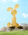 Baby full Silicone Teether hand rattle fitness soft rabbit educational toy CN -1pcs.