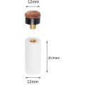 20Sets Billiard Cue Tips with Pool Cue Stick Ferrules 12mm Billiard Screw-on Tips Replacement for Nine Ball.