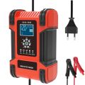 12V/24V 12A Universal Car Battery Starter Automotive Battery Charger Maintainer for Truck Car AGM Deep Cycle VRLA Pulse Repair.