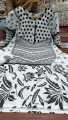 Black & White Full Body Skin Printed Fashionable Three piece.