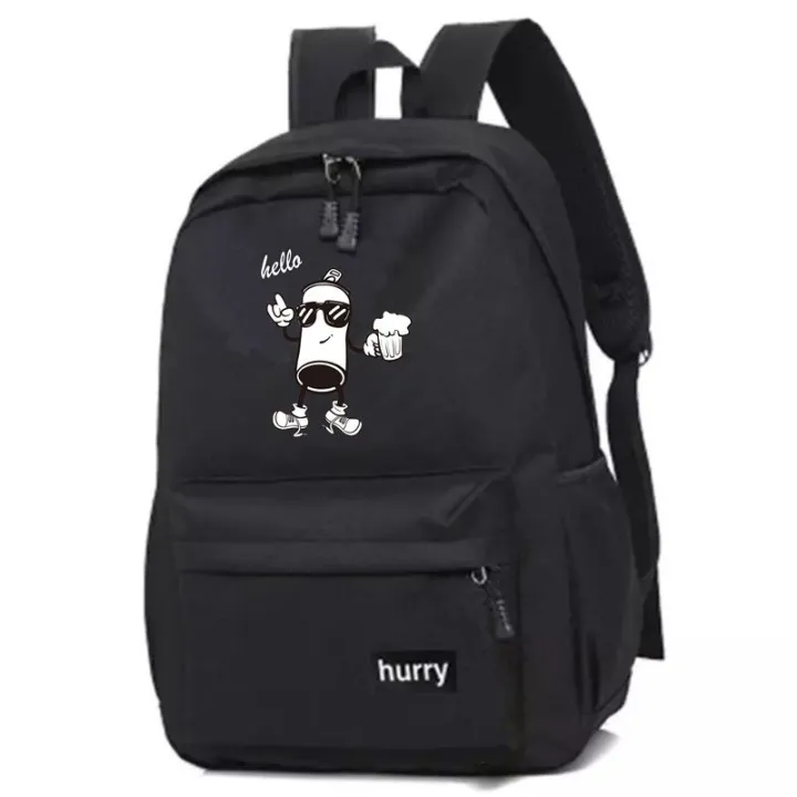 Korean%20Style%20Men's%20Black%20Bag%20Backpack%20Travel%20Bags%20Female%20Junior%20High%20School%20Student%20Elementary%20and%20Middle%20School%20Student%20Schoolbags%20Men's%20Fashion%20-%20Image%209