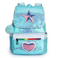 Cartoon laser glitter backpack, Korean version fashionable children's bag, versatile student backpack. 