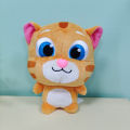 1PC 15cm Talking Tom And Friends Plush Toys Doll Kawaii Talking Tom Angela Hank Ginger Ben Claw Machine Dolls Can't Talk Version.