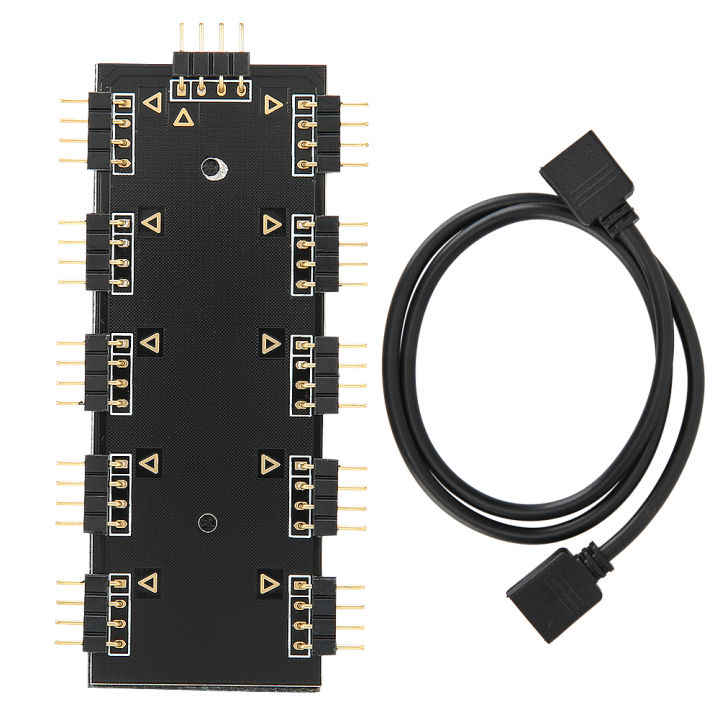 RGB%20Hub%20Controller%201%E2%80%9110%20RGB%20Hub%20Controller%20PC%20Chassis%20Fan%20Hub%20CPU%20Cooling%20HUB1%E2%80%9110%2012V%20ARUA%20Hub%20Controller%20-%20Image%202