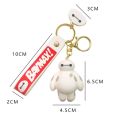 Disney Cartoon Baymax Keychain Anime Big Hero 6 Pendant Car Key Chain Key Ring Keyring Phone Bag Handbag Ornament Jewelry Gifts.
