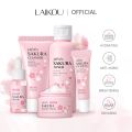 Laikou Japan Sakura Skin Care Set - 5pcs [serum Cream Toner Eye Cream Cleanser Combo]. 