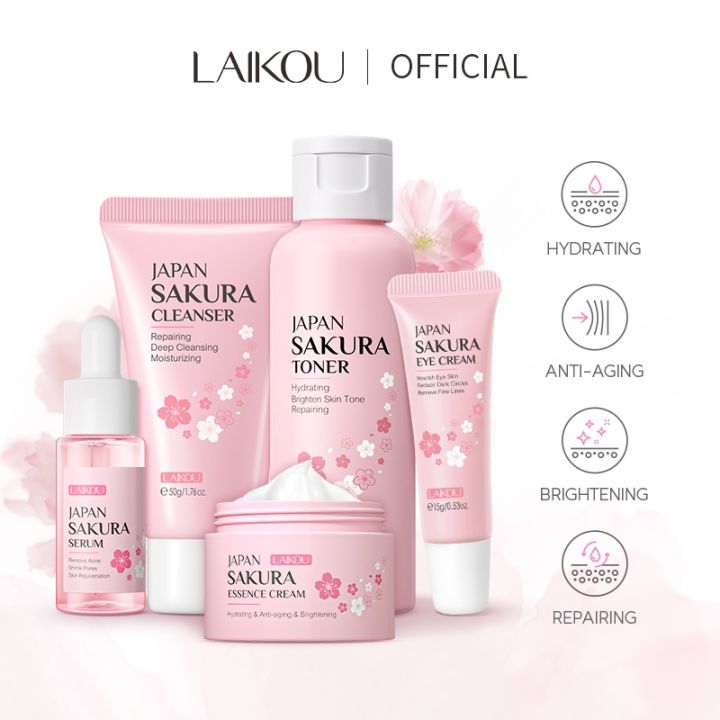 Laikou%20Japan%20Sakura%20Skin%20Care%20Set%20-%205pcs%20%5Bserum%20Cream%20Toner%20Eye%20Cream%20Cleanser%20Combo%5D%20-%20Image%202