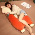 Alpaca throw pillow long pillow doll oversized girl holding sleeping leg rag doll on bed plush toy.
