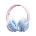 Bluetooth-Compatible 5.2 Headphone HIFI Stereo Foldable Wireless Gaming Headset Gradient Color Design Music Earphone With Mic.