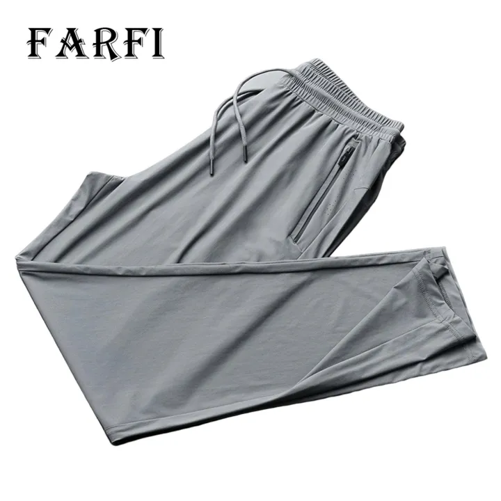 Farfi%20Summer%20Sweatpants%20Solid%20Color%20Plus%20Size%20Mesh%20Men%20Sweatpants%20-%20Image%202