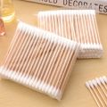 90pcs Wood Stick Cotton Buds Swab Applicator Q-tip Double Wooden Handle Sturdy. 