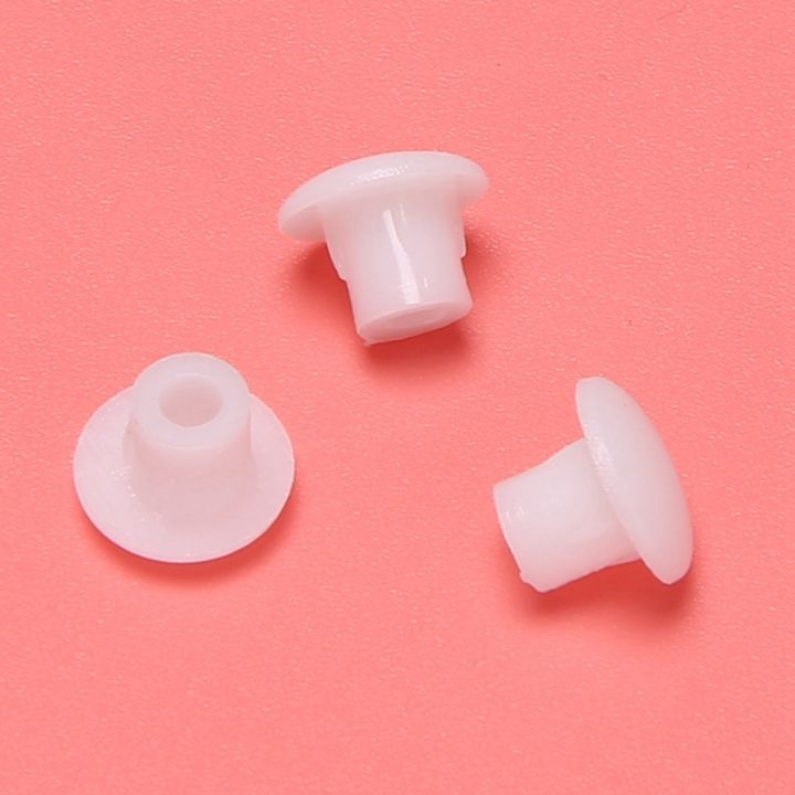 Plastic%20Round%20Shaped%20Cover%20Screw%20Cap%20Lid%20White%20100Pcs%20for%205mm%20Dia%20Hole%20-%20Image%206