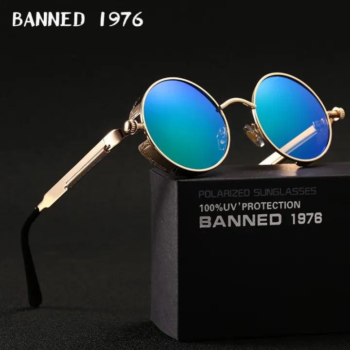 2021%20HD%20Polarized%20Round%20Metal%20Sunglasses%20UV400%20Men's%20Sun%20glasses%20Feminin%20Women's%20Vintage%20Gafas%20De%20Sol%20Metal%20Goggles%20With%20box%20-%20Image%203