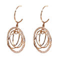 Carat Women Earrings Shiny Rhinestone Inlaid Multi Rhinestone Drop Earrings. 