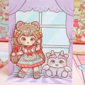 Handmade DIY Paper Puppet Toy Kawaii Anime Activity Toy Paper Movable Joint Paper Doll Cartoon Montessori Girls 3D Paper Doll Kids. 