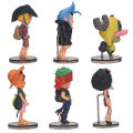 6pcs/set One Piece Anime Set Luffy Chopper Sanji Zoro Brook Q Ver. 26th Generation Figurine Toys PVC Action Model Doll Kids Gift.
