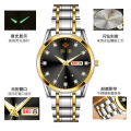 [ Low Price Impulse ] Foreign Trade One Piece Dropshipping Quartz Watch Luxury Gold Double Calendar Luminous Men's Water-Proof Watch. 