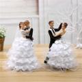 Wedding Couple Figurines Lightweight Wedding Statue Sweet Lovely Fine Workmanship Weeding Couple Figurines Cake Per. 