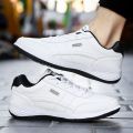 Fashion Casual Shoes Mens Outdoor Tennis Sneakers Lightweight Comfortable Lace Up PU Trainer Size Smaller Than Normals for Men KEEMEEUYZO. 