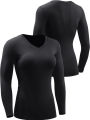 Women's Compression Shirts Long Sleeve Yoga Athletic Running T Shirt.