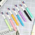 5 Pieces Retractable Multicolored Ballpoint Pen 4-Colors-in-1 Ballpoint Pen for Kid Student Class Reward Christmas Gift. 