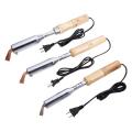 Soldering Iron Kit, 1 Piece 220V Electric Soldering Iron Beautiful Welded Chisel Pointed Wood Handle Good Soldering Tool Fast Heating Time. 