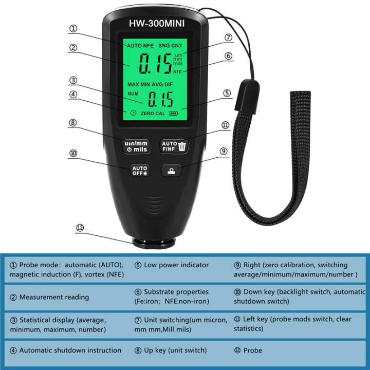 1%20PCS%20HW300-MINI%20Coating%20Thickness%20Gauge%20Paint%20Film%20Thickness%20Tester%20Measuring%20Tools%20Black%20Plastic%20-%20Image%204