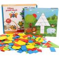 250pcs 3d Puzzles Wooden Toy Kids Geometric Shape Tangram Jigsaw Puzzle Baby Educational Learning Wood Toys For Children Game.