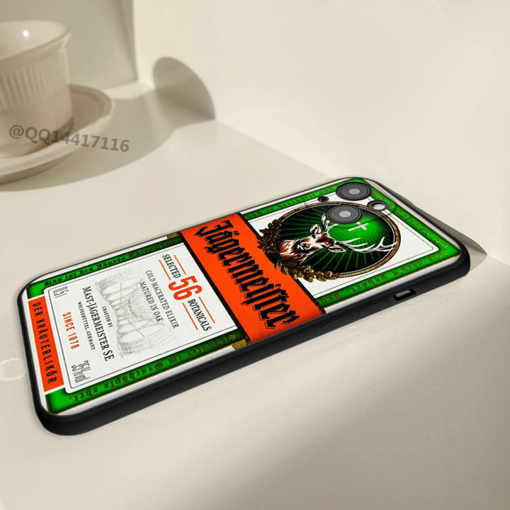 【Buried Buzie】Jagermeister Logo Phone Case For iPhone 15 14 13 12 11 Pro MAX mini XS 8 7 Plus X 2020 XR 12 13 Pro Max Covers iPhone 11 Cases