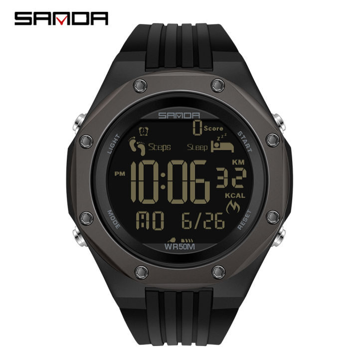 Sanda%20Men's%20Watches%20Sport%20LED%20Digital%20Waterproof%20Pedometer%20Wristwatches%206117%20-%20Image%202