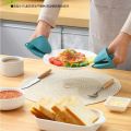 2PC Grip Oven Pot Holder Baking BBQ Cook Tools Mini Kitchen Non-slip Heat Resistant Oven Mitts Silicone Glove.