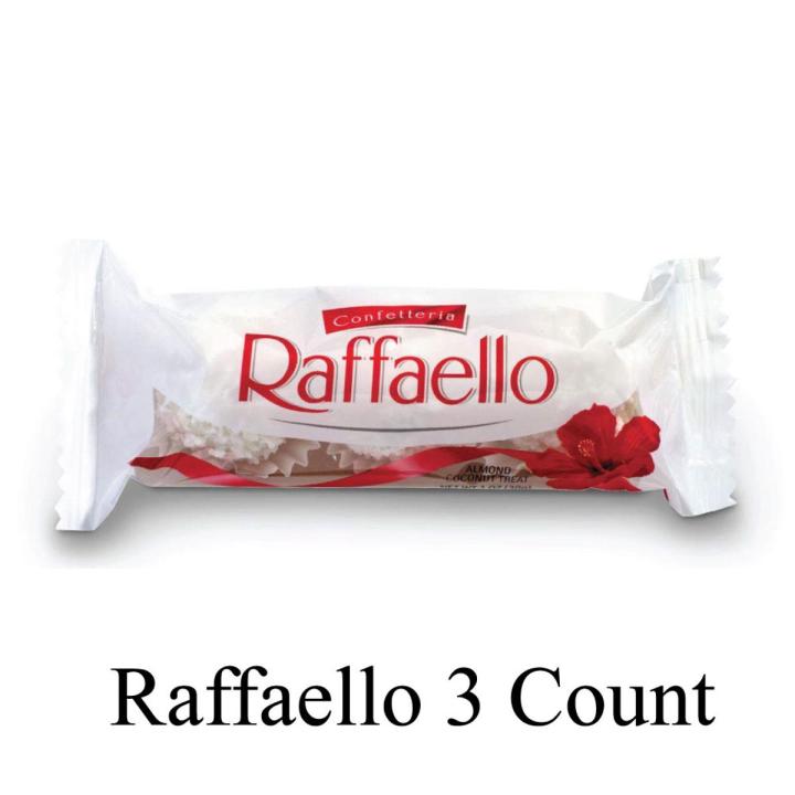 Ferrero Raffaello Coconut Candy 3 Pieces per Pack Imported Italian Chocolate Candy