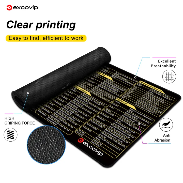 EXCO%20Python%20Programing%20Mouse%20Pad%20Large%20Shortcuts%20Cheat%20Sheet%20Keyboard%20Mousepad%20Stitched%20Edge%20Non-Slip%20Base%20Desk%20Mat%20for%20Engineer%20-%20Image%205