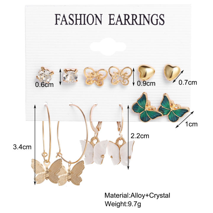 New%20Fashionable%20Trendy%206%20Pairs%20=%2012%20Pcs%20Korean%20Butterfly%20Pearl%20Stud%20Earrings%20for%20Girls%20Simple%20Stylish%20Fashion/%20Earring%20for%20Women%20New%20Collection%20-%20Image%205