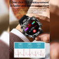 ET482 Smart Watch Answer/Make Calls 1.43 Inch AMOLED Screen IP68 Waterproof Smartwatch Fitness Tracker Heart Rate Blood Pressure Blood Oxygen Monitoring Watch. 