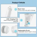 Maytto Electric Cleaning Brush 5 in 1 Magic Brush El ect ric C or d le ss Cleaning for Tub and One Touch Operation & 5 Replaceable Brush Heads For Kitchen Bathroom Toilet Washbasin. 