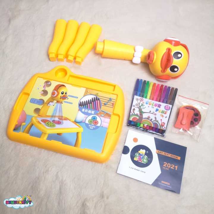 Educational Projector for Fun Playtime, Dream Projection Study Desk, Children Learning Study Led Projector, Art Drawing Table Toys, Kids Painting Board Desk