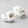 10Pcs RJ45 CAT5e Ethernet Network Keystone JackClip Module Wall Plug Connector Demoo. 