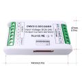 2X Mini 4 Channel DMX RGBW Decoder 16A RGB RGBW Strip Controller DMX 512 Dimmer Driver for LED Strip Lights DC9-24V.