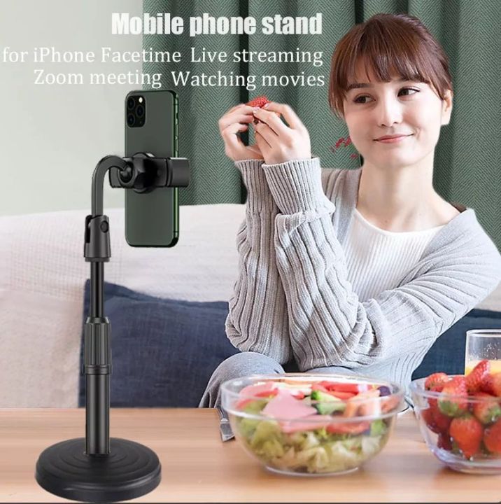 Desktop%20Mobile%20Phone%20Holder%20Stand%20360%20Rotate%20for%20Live%20Streaming%20Shoot%20YouTube%20TikTok%20Video%20Round%20Base%20Smartphone%20-%20Image%203