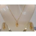 Gold plated jewellery- locket-earring-chain for women- L262.