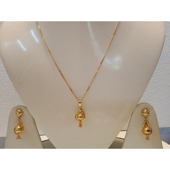 Gold plated jewellery- locket-earring-chain for women- L262